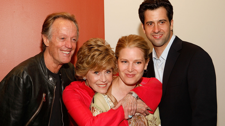 Peter, Bridget, Jane Fonda, Troy Garity