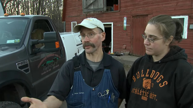 Peter Ostrum with a colleague