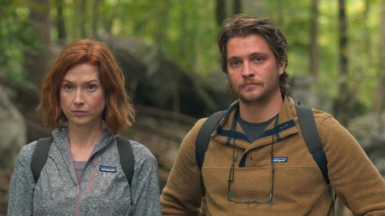 Helen and Jake in the woods in Happiness for Beginners