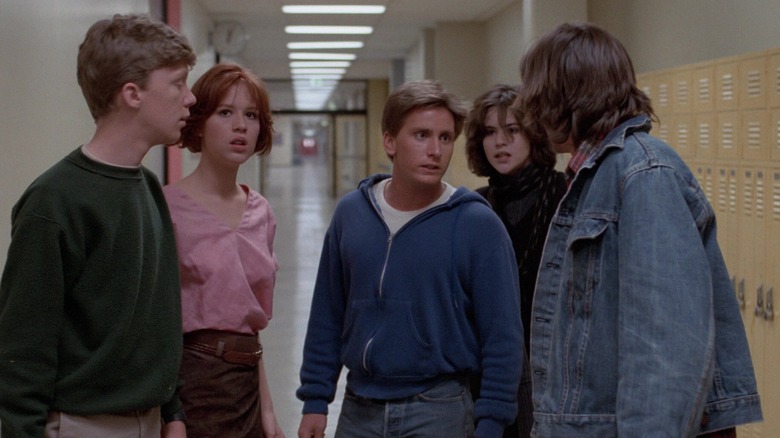 Breakfast Club standing in hallway