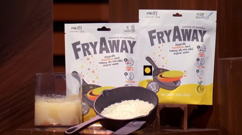 The FryAway display on Shark Tank