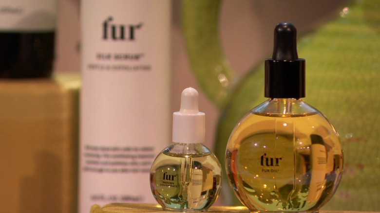 Fur Oil being displayed on Shark Tank