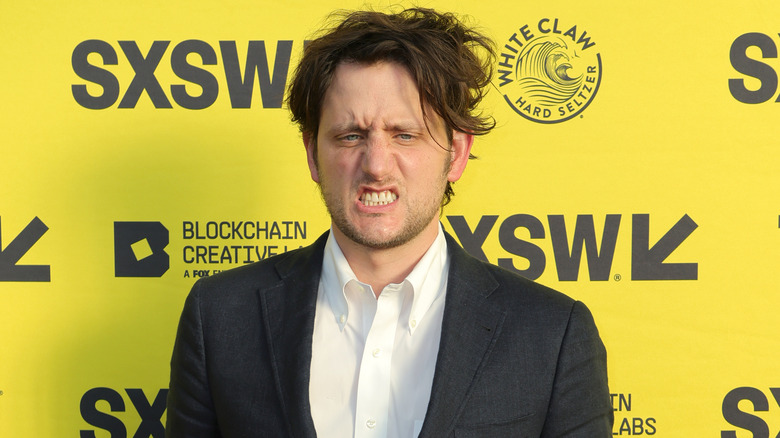 Zach Woods making a weird face