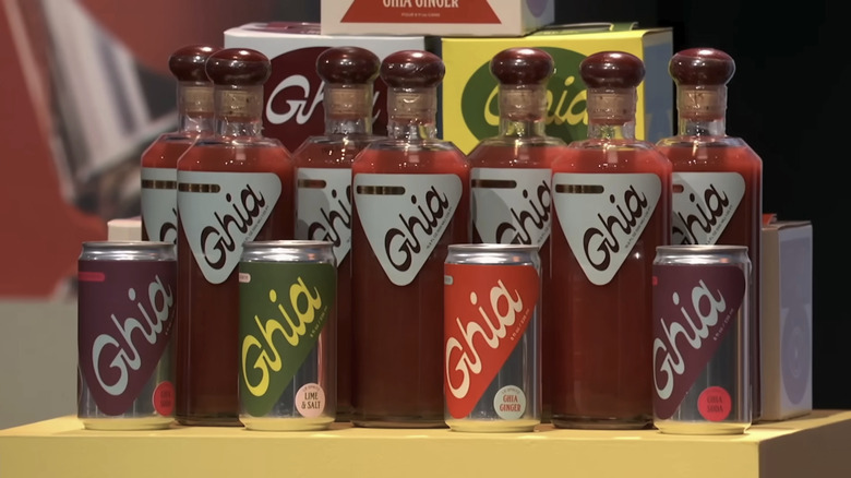 A selection of Ghia bottles and cans