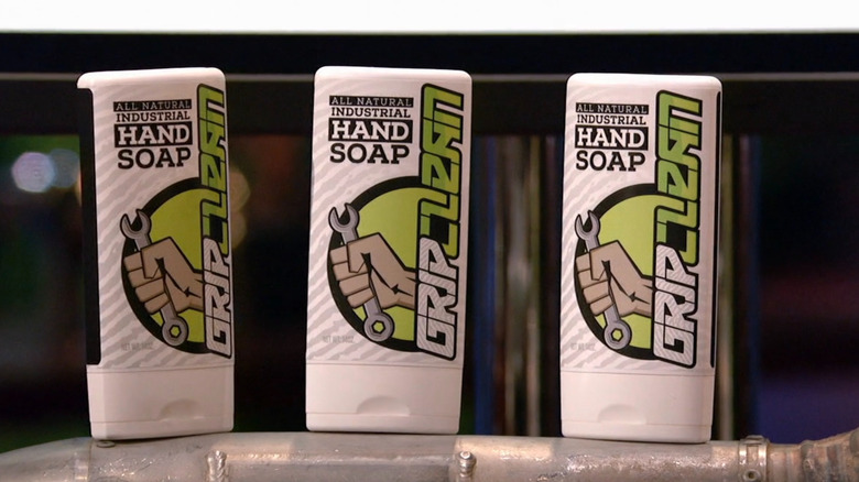 Grip Clean products displayed on Shark Tank