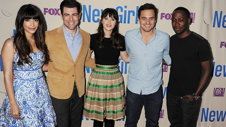 Cast of "New Girl" at event