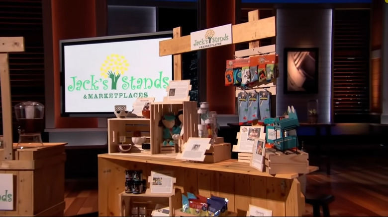 Jack's Stands Shark Tank setup