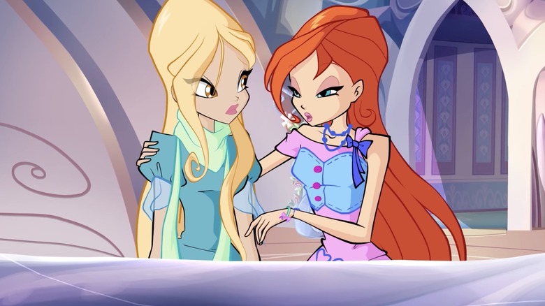 Gillies played Daphne, sister of main character Bloom, on Winx Club on Nicktoons