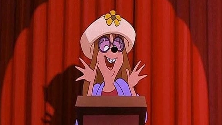 Goofy Movie Stacey giving speech