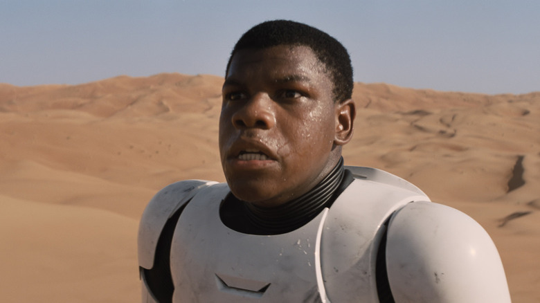 Finn in Stormtrooper uniform