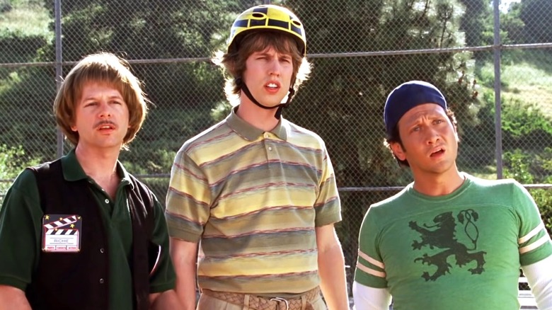 Richie, Clark and Gus standing outside in "The Benchwarmers" (2006)