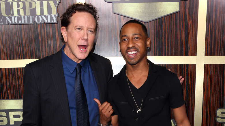 Judge Reinhold and Brandon T. Jackson