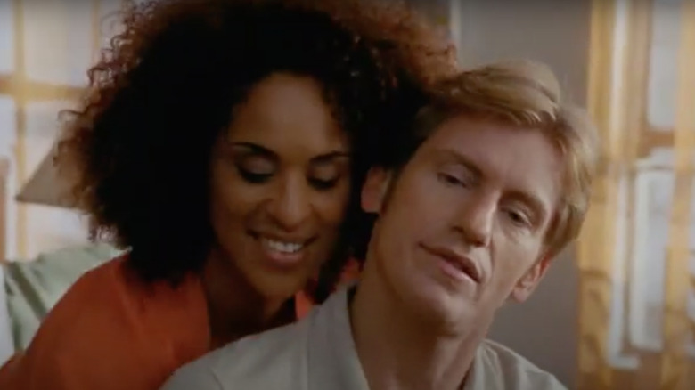 Karyn Parsons in bed with Dennis Leary