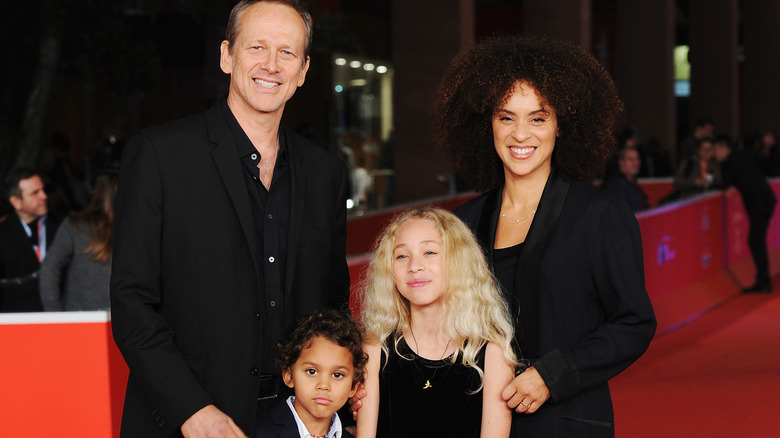 Karyn Parsons with husband and children