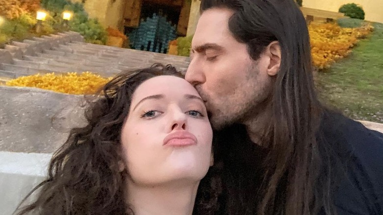 Andrew W.K. kissing Kat Dennings