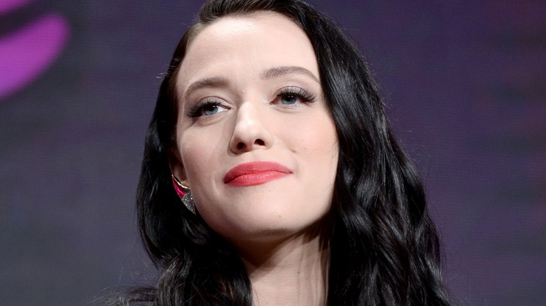 Kat Dennings sits on panel