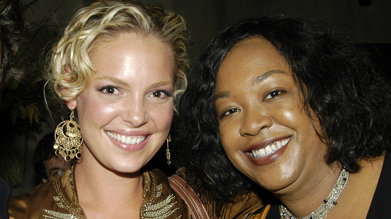 Katherine Heigl and Shonda Rhimes smiling