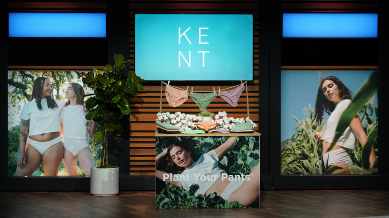 A display of Kent's undergarments on Shark Tank