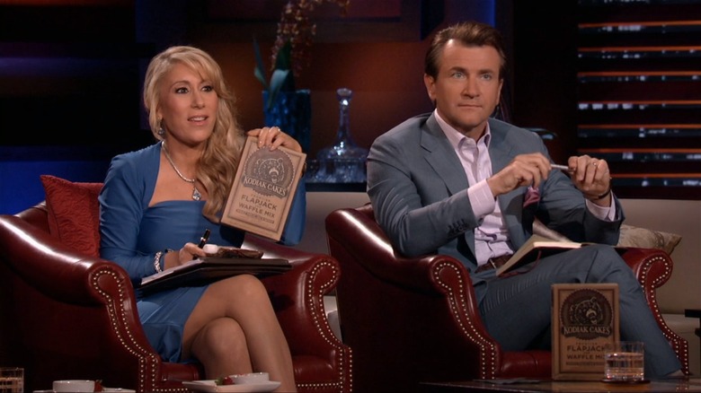 Lori Greiner and Robert Herjavec with Kodiak Cakes