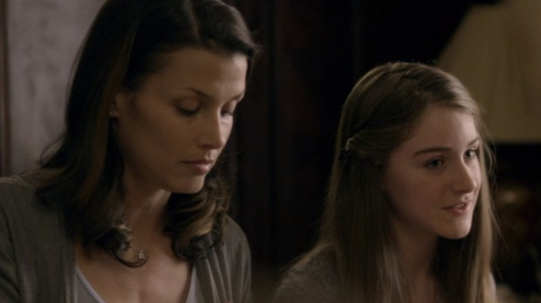 Bridget Moynahan land Marlene Lawston looking tense