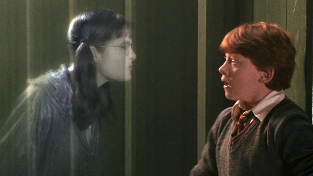 Shirley Henderson and Rupert Grint in Harry Potter