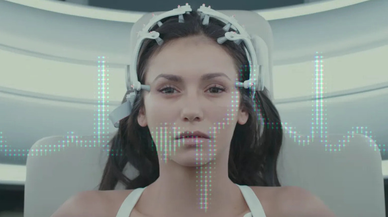 Marlo with sensors on her head