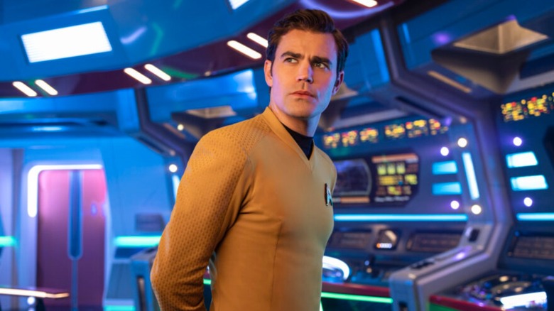 Captain Kirk looks serious