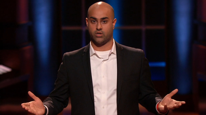 Maneesh presenting on Shark Tank