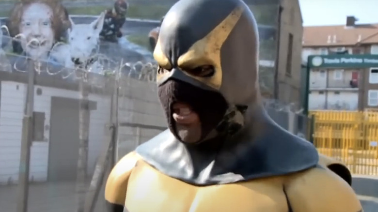 Phoenix Jones being interviewed