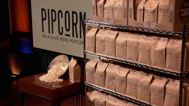 Pipcorn display on Shark Tank