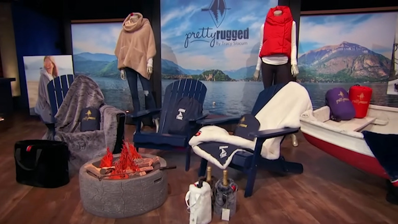 Pretty Rugged display on Shark Tank