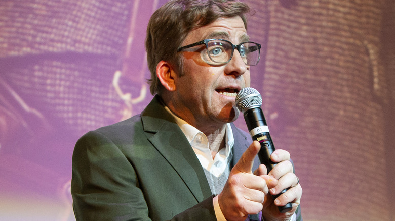 Peter Billingsley with microphone