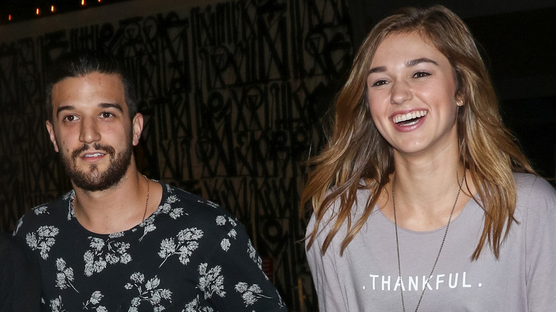 Sadie Robertson Huff stands with Mark Ballas