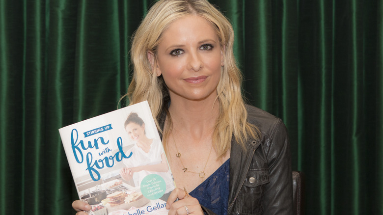 Gellar with her book