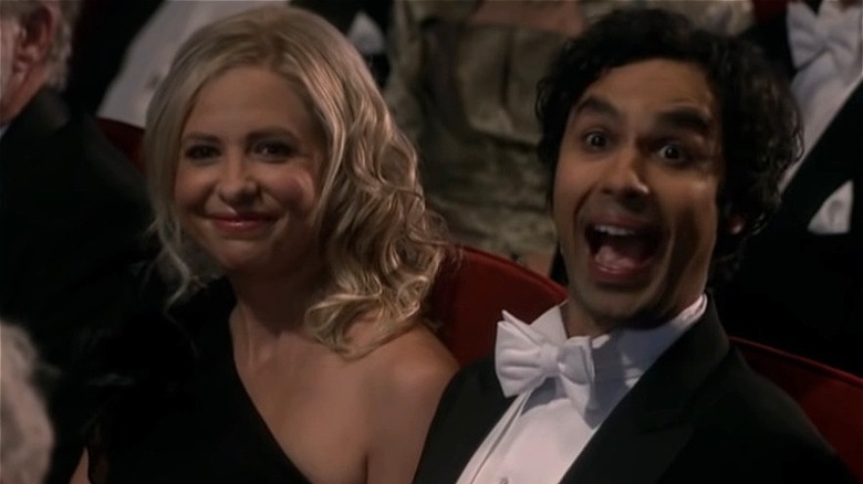 Sarah Michelle Gellar and Raj at awards show