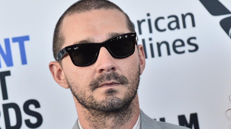 Shia LaBeouf wearing sunglasses