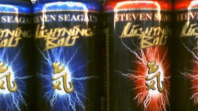 Cans of Steven Seagal's Lightning Bolt