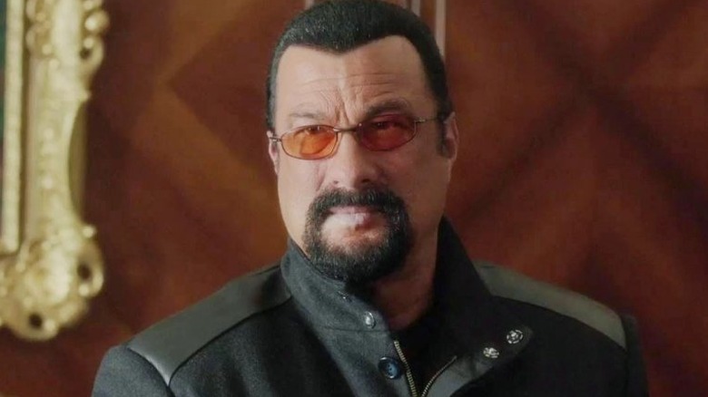 Steven Seagal in close-up