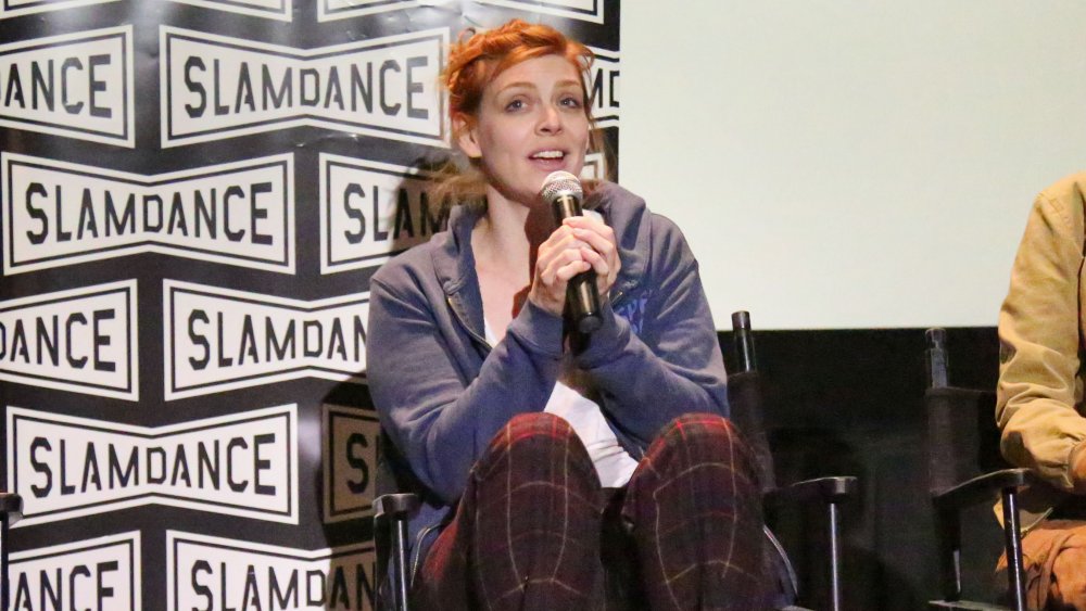 Amber Benson talking movies at Slamdance indie film fest