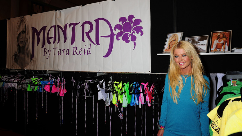 Tara Reid promoting Mantra clothing