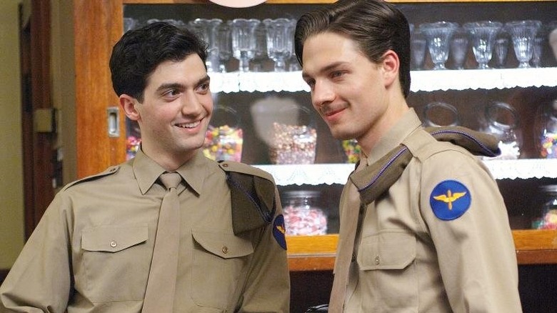 Chuck and Jack in military uniforms