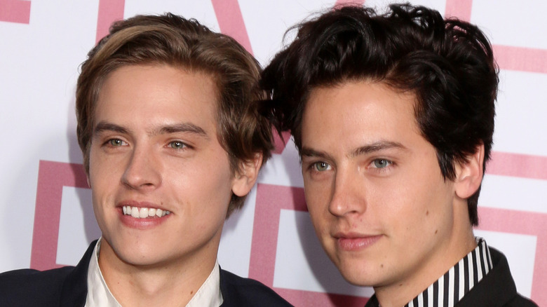 Cole and Dylan Sprouse in close-up at a red carpet event