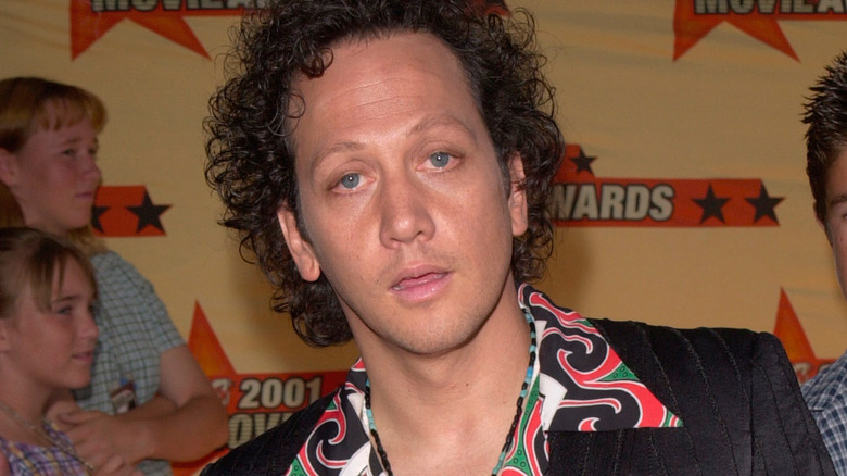 Rob Schneider in close-up on the red carpet at the 2001 MTV Movie Awards