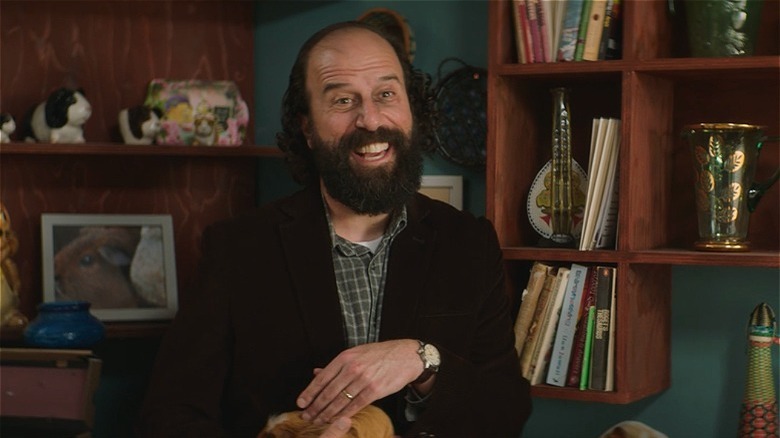 Martin holding guinea pig