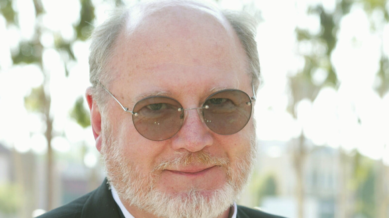 David Ogden Stiers with tinted glassses