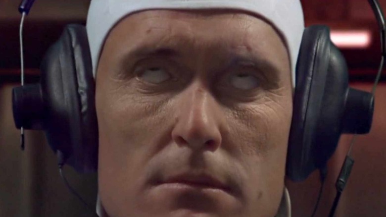 Robert Duvall's eyes rolled up into his head