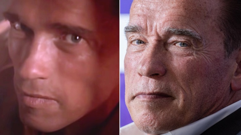 Arnold Schwarzenegger now and then