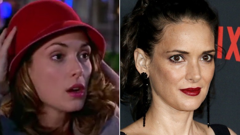 Winona Ryder then and now