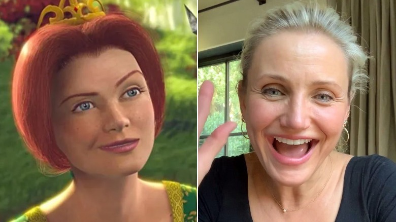 Cameron Diaz playing Princess Fiona