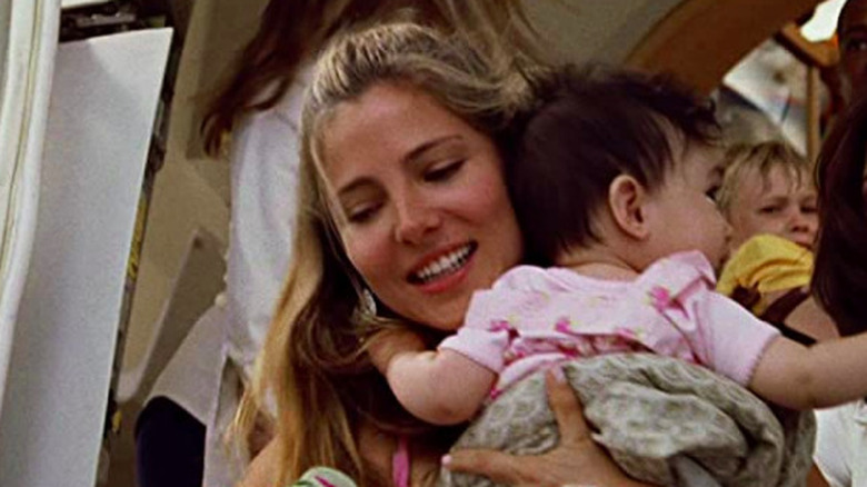 Elsa Pataky holds baby